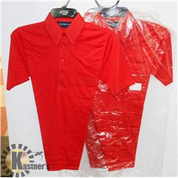 LOT OF 2 NEW RED ARROW GOLF SHIRTS