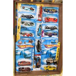 FLAT OF ASSORTED HOT WHEELS COLLECTOR CARS ON