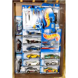 FLAT OF ASSORTED HOT WHEELS COLLECTOR CARS ON