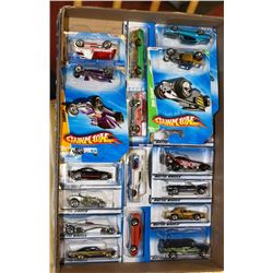 FLAT OF ASSORTED HOT WHEELS COLLECTOR CARS ON
