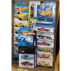 FLAT OF HOT WHEELS COLLECTOR CARS WITH MYSTERY