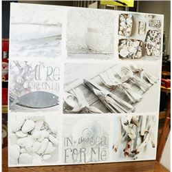 LARGE CANVAS PICTURE, 39.5"X39.5".