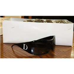 BOX OF "D" BLACK DESIGNER SUNGLASSES.