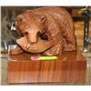 Image 1 : HANDPAINTED WOOD CARVED BEAR