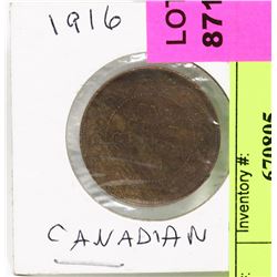 1916 CANADIAN LARGE PENNY