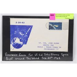 FIRST DAY COVER JOHN GLENN ORBITS THE WORLD FEB 20