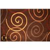Image 2 : 117) ROYAL 2020 BROWN, 5X8 MODERN RUG,