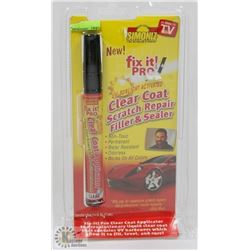 NEW FIX IT CLEAR COAT SCRATCH REMOVER PEN