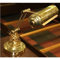 BANKERS BRASS LAMP.