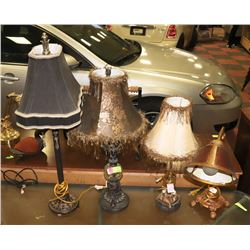 LOT OF 4 ASSORTED ESTATE LAMPS