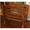 Image 1 : SOLID WOOD MAGAZINE RACK