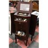 Image 1 : WOOD JEWELLERY BOX WITH CONTENTS