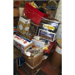 PALLET OF ESTATE MISC AND COLLECTIBLES