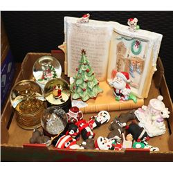 LARGE FLAT OF CHRISTMAS ORNAMENTS ON CHOICE