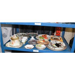 SHELF OF ASSORTED CHINA