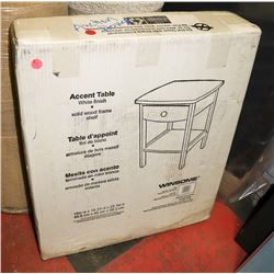 NEW IN BOX 18"X18" END TABLE WITH DRAWER