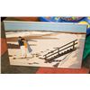 SILK FRAMED BEACH PICTURE
