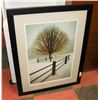 SNOW SCENE FRAMED PICTURE