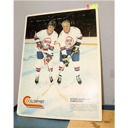 WAYNE GRETZKY & GORDIE HOWE SIGNED PICTURE