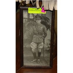 OLD WWI PICTURE IN FRAME