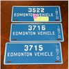 Image 1 : LOT OF 2 EDMONTON PLATED 1970 (3715, 3716)  AND