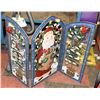 CHRISTMAS FIREPLACE SCREEN, 40"X30"