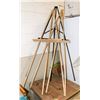 Image 1 : 3 ART EASELS, ADJUSTABLE HEIGHT AND COLLAPSIBLE