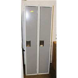 SET OF 2 METAL STORAGE LOCKERS