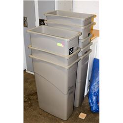 9 RUBBERMAID BINS 29"H X 19"L X 10"D