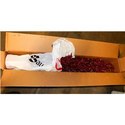 5 FT RED TINSEL CHRISTMAS TREE IN BOX