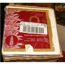 5 FT RED TINSEL CHRISTMAS TREE IN BOX