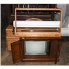 Image 1 : CONSOLE TV SOLD WITH DRESSER, MIRROR, LIGHT