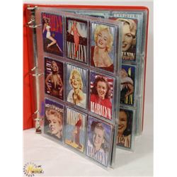 LOT OF 198 MARILYN MONROE COLLECTOR CARDS IN
