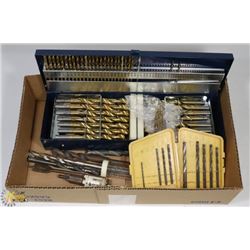 FLAT W/MASTERCRAFT 115-PC DRILL BIT SET IN