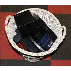 WICKER BASKET WITH JEWELLERY CASES