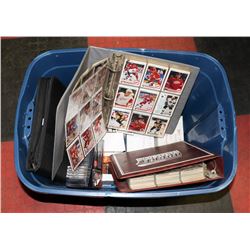 LARGE TOTE OF HOCKEY & COLLECTOR CARDS.