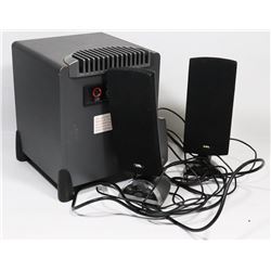 SUBWOOFER & 2 AUDIO SPEAKERS