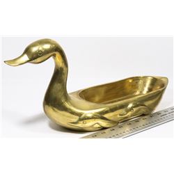 ONE HEAVY 18" BRASS DUCK