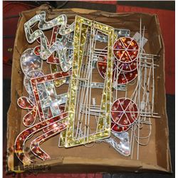 EMERALD ILLUMINATED SILHOUETTE CHRISTMAS TRAIN.