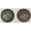Image 2 : LOT OF TWO BUST HALVES 1808 & 1827
