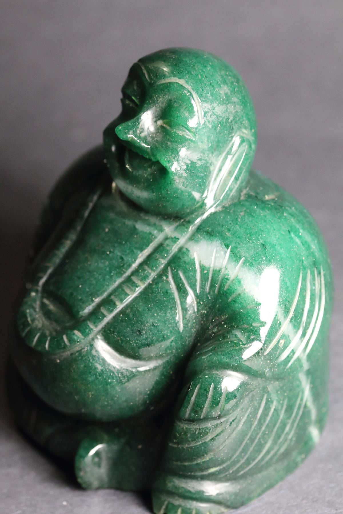 2750 Carat Museum Grade Australian Jade Ganesh Carving 4.23 X 2.76