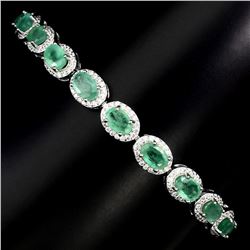 Natural Columbian Emerald Bracelet