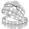 Image 1 : 10KT White Gold 0.65CTW DIAMOND FASHION TRIO SET