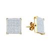 Image 1 : 10KT Yellow Gold 0.50CTW DIAMOND MICRO PAVE EARRINGS