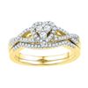 10K Yellow-gold 0.38CTW DIAMOND BRIDAL SET