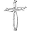 Image 1 : 925 Sterling Silver White 0.10CTW DIAMOND FASHION PENDA