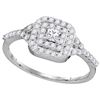 Image 1 : 10KT White Gold 0.50CTW DIAMOND BRIDAL RING