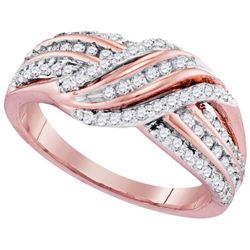 10KT Rose Gold 0.50CTW DIAMOND FASHION BAND