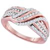 Image 1 : 10KT Rose Gold 0.50CTW DIAMOND FASHION BAND