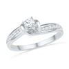 Image 1 : 10KT White Gold 0.33CTW DIAMOND FASHION RING